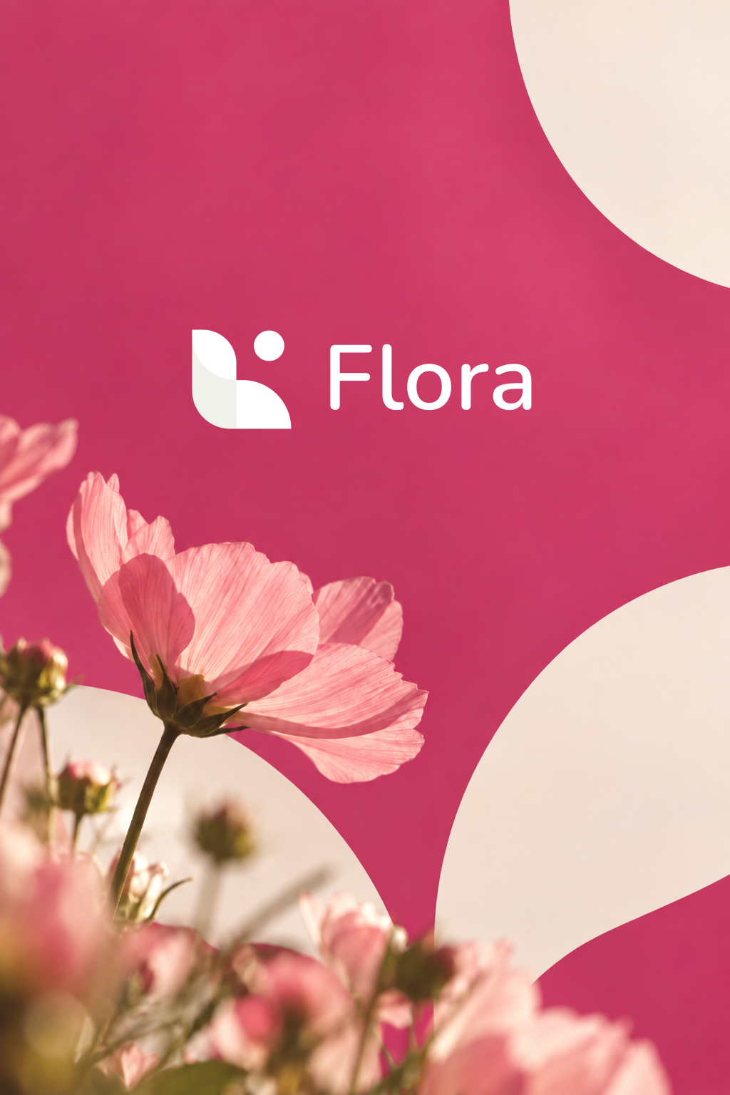 A person holding a phone with the Flora app on the home screen